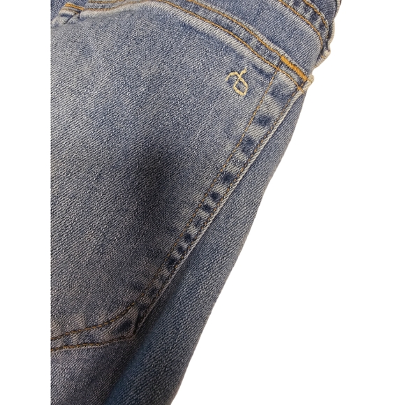 Rag & Bone Medium Blue Brigade Distressed Boyfriend Skinny Jeans size 30 - Picture 3 of 6